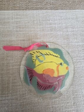 FOLIO Hand Painted Glass Suncatcher